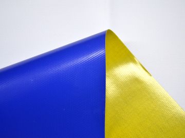 Cold Crack Resistant Plastic Coated Fabric , 500D / 1000D Coloured Tarpaulin Sheets