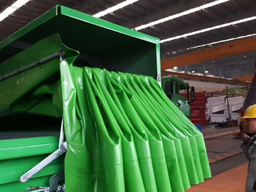Waterproof PVC Truck Cover / PVC Tarpaulin For Garbage Truck Cover Easy To Clean